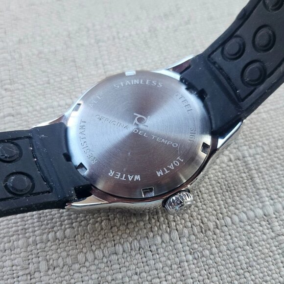 Officina Del Tempo WristWatch Pink Leather Black Rubber Band Date Calendar Watch main image 9